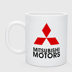 Кружка керамическая Mitsubishi, цвет: белый