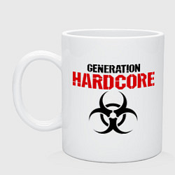 Кружка керамическая Generation Hardcore, цвет: белый