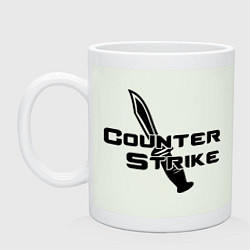 Кружка керамическая Counter Strike: Knife, цвет: фосфор