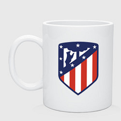 Кружка керамическая Atletico Madrid, цвет: белый