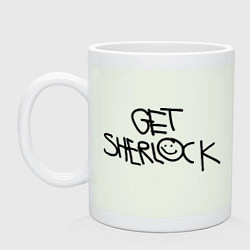 Кружка керамическая Get sherlock, цвет: фосфор