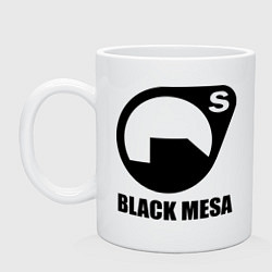 Кружка керамическая HL: Black mesa, цвет: белый
