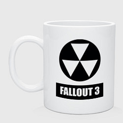 Кружка керамическая Fallout 3, цвет: белый