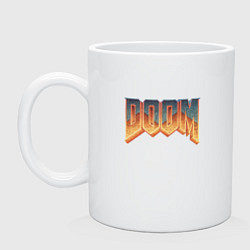 Кружка керамическая DOOM, цвет: белый