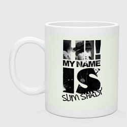 Кружка керамическая My name is slim shady, цвет: фосфор