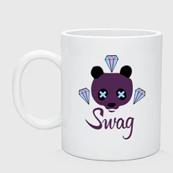 Кружка керамическая SWAG Panda, цвет: белый