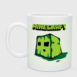 Кружка керамическая Minecraft Creeper, цвет: фосфор