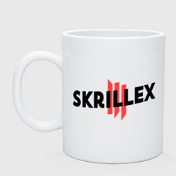 Кружка керамическая Skrillex III, цвет: белый