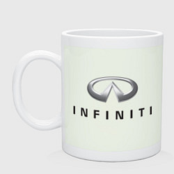 Кружка керамическая Logo Infiniti, цвет: фосфор