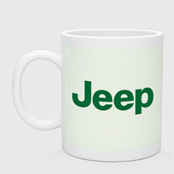 Кружка керамическая Logo Jeep, цвет: фосфор