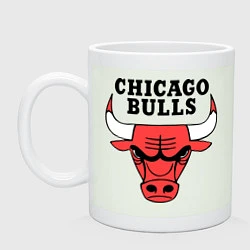 Кружка керамическая Chicago Bulls, цвет: фосфор