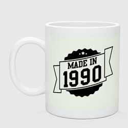 Кружка керамическая Made in 1990, цвет: фосфор