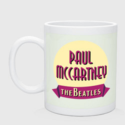 Кружка керамическая Paul McCartney: The Beatles, цвет: фосфор