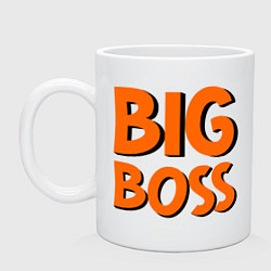 Кружка керамическая Big Boss, цвет: белый