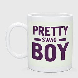 Кружка керамическая Pretty SWAG Boy, цвет: фосфор