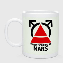 Кружка керамическая Thirty Seconds To Mars, цвет: фосфор