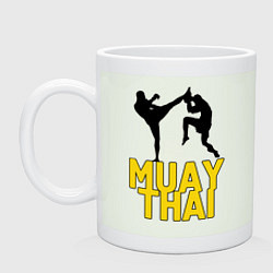 Кружка керамическая Muay Thai, цвет: фосфор