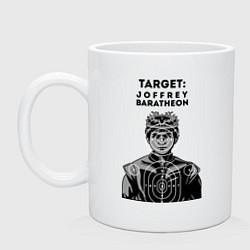 Кружка керамическая Target: Joffrey Baratheon, цвет: белый