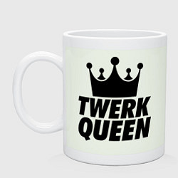 Кружка керамическая Twerk Queen, цвет: фосфор