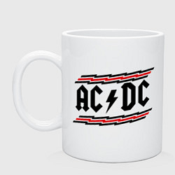 Кружка керамическая AC/DC Voltage, цвет: белый