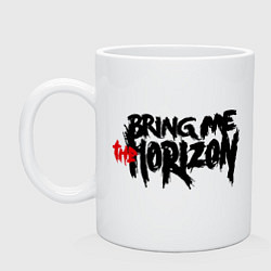 Кружка керамическая Bring me the horizon, цвет: белый