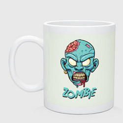 Кружка керамическая Zombie, цвет: фосфор