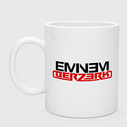 Кружка керамическая Eminem - Berzerk, цвет: белый