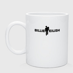 Кружка керамическая BILLIE EILISH: White Fashion, цвет: белый