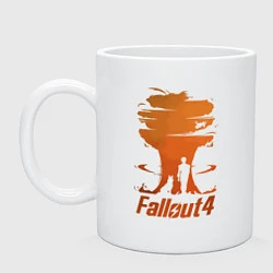 Кружка керамическая Fallout 4, цвет: белый