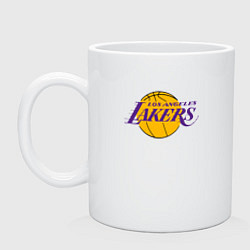 Кружка керамическая LA LAKERS, цвет: белый