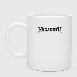 Кружка керамическая Megadeth, цвет: белый