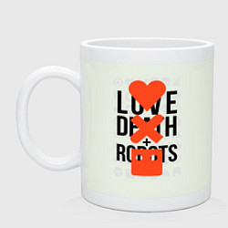 Кружка керамическая LOVE DEATH ROBOTS LDR, цвет: фосфор