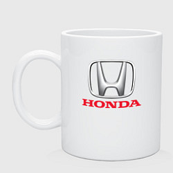 Кружка керамическая HONDA, цвет: белый