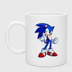 Кружка керамическая SONIC, цвет: белый