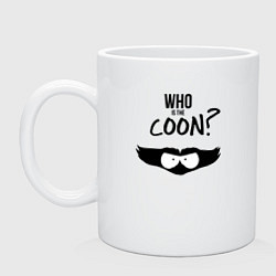 Кружка керамическая South Park Who is the Coon?, цвет: белый