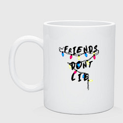 Кружка керамическая Friends dont lie, цвет: белый