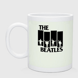 Кружка керамическая The Beatles, цвет: фосфор