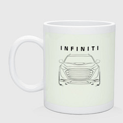 Кружка керамическая Infinity Инфинити спина, цвет: фосфор