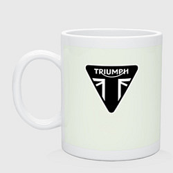 Кружка керамическая Triumph Мото Лого Z, цвет: фосфор