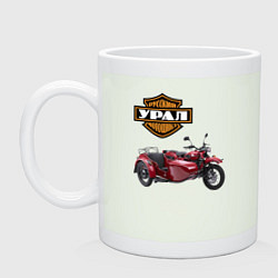 Кружка керамическая Motorcycle Ural, цвет: фосфор