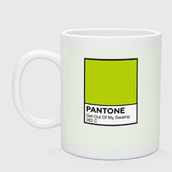 Кружка керамическая Shrek: Pantone Color, цвет: фосфор