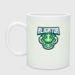 Кружка керамическая Aligator, цвет: фосфор
