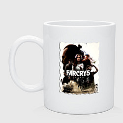 Кружка керамическая FARCRY GAME, цвет: белый