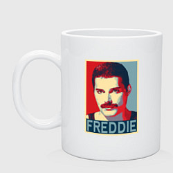 Кружка керамическая Freddie, цвет: белый