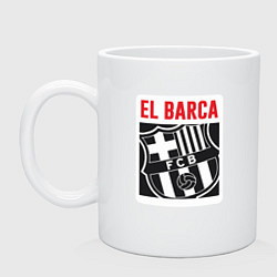 Кружка керамическая El Barca, цвет: белый