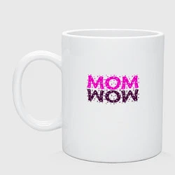 Кружка керамическая MOM, цвет: белый