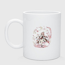 Кружка керамическая Яэ Мико в деле, цвет: белый