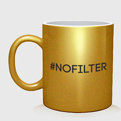 Кружка керамическая NoFilter, цвет: золотой