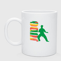 Кружка керамическая Color Warrior, цвет: белый