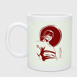 Кружка керамическая Ророноа Зоро One Piece, цвет: фосфор